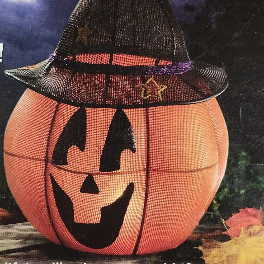 🩵PartyLite Orange Mr. Pumpkinhead Tealight Candle Holder - Picture 1 of 13